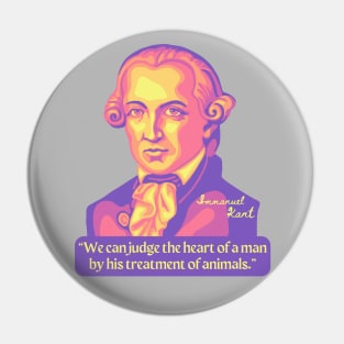 Emmanuel Kant Portrait and Quote Pin