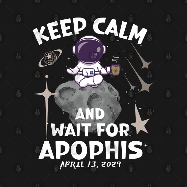 Keep Calm-Funny Apophis astronaut -April 2029 by ARTSYVIBES111