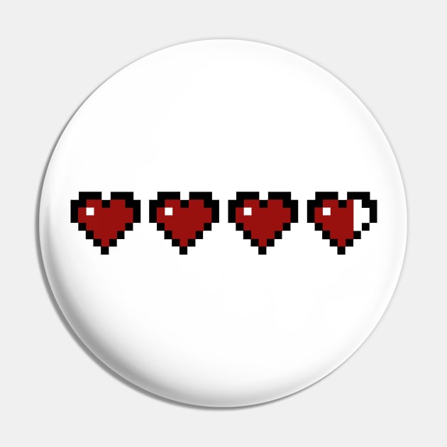 Almost Full Heart Gauge Pin by Fazz333