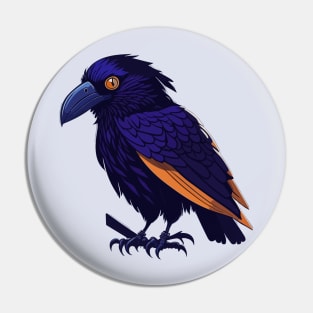 Cute Raven Pin