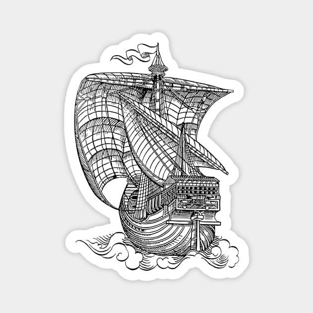 Shiver Me Timbers Magnet by flimflamsam