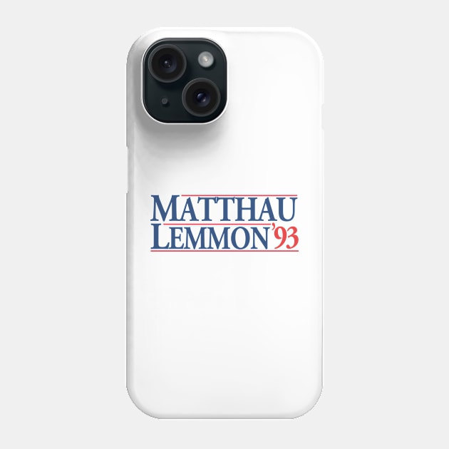 Matthau Lemmon '93 Phone Case by CYCGRAPHX