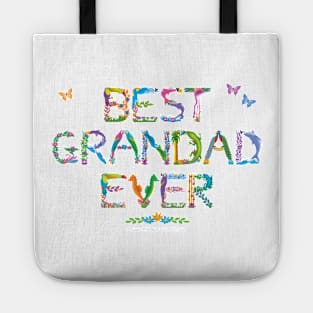 Best Grandad Ever - tropical word art Tote