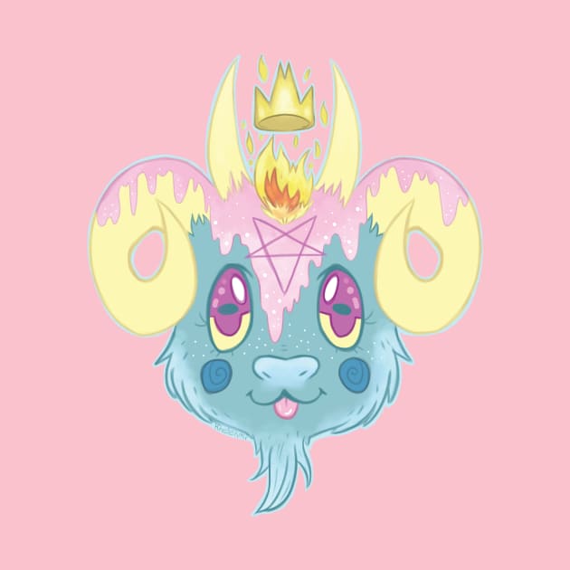 Pastel Baby Baphomet by Khelekmir