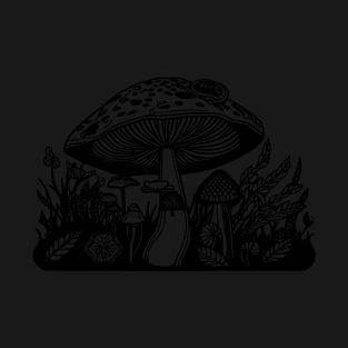 Colour Me In - toadstools T-Shirt