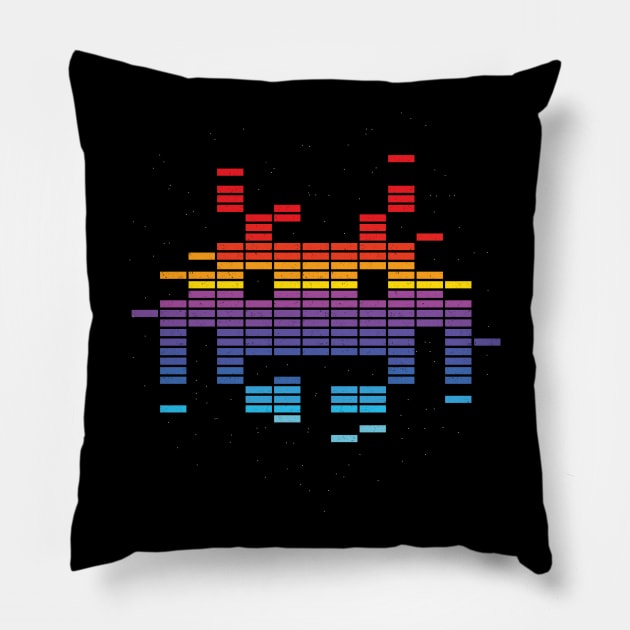 Space Equalizer Pillow by tshirtbaba