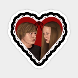 Violet and Tate Heart Magnet