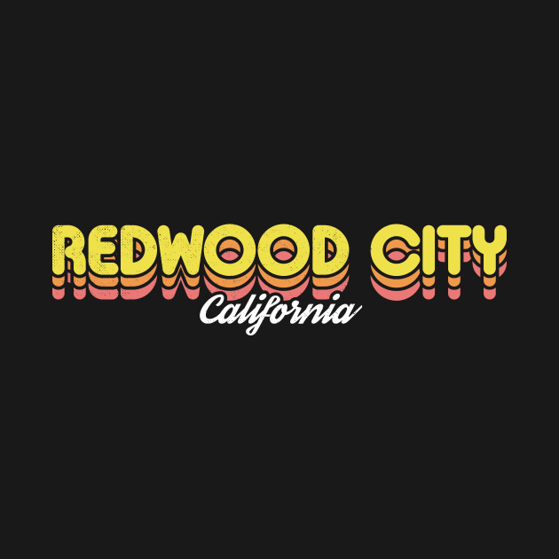 Retro Redwood City California by rojakdesigns