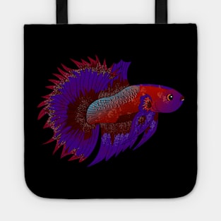 Abstract Betta Fish Art Tote