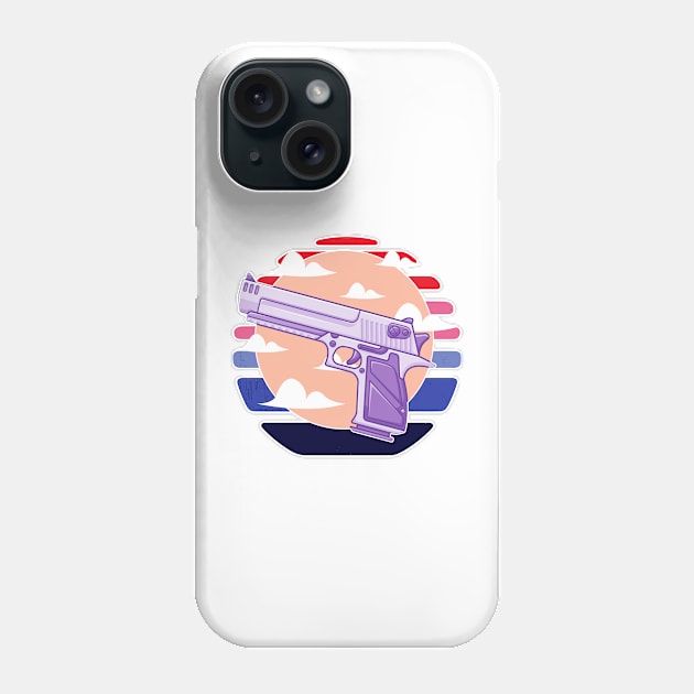 Cool Gun Pistol Phone Case by remixer2020