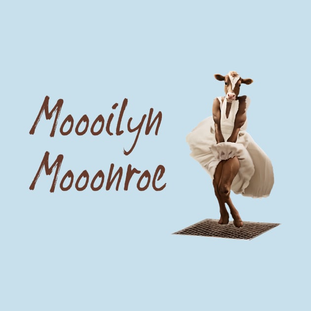 Moooilyn Mooonroe Pinup Cow Parody by donovanh