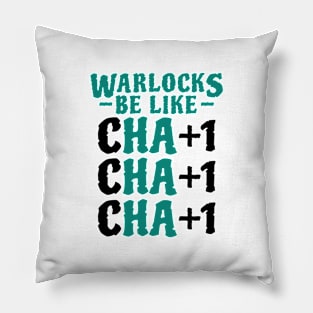 Funny Warlock Charisma Stats Pillow