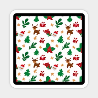 Decorative Christmas Pattern Design Magnet