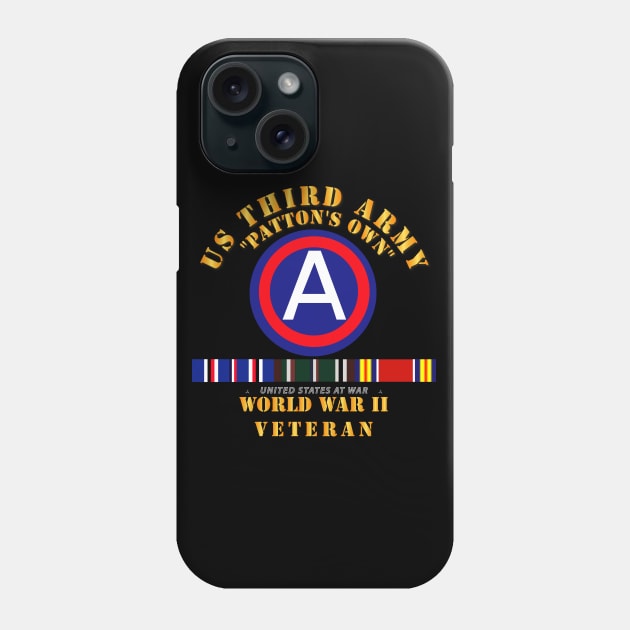 Army - 3rd US Army - WWII w Svc Phone Case by twix123844