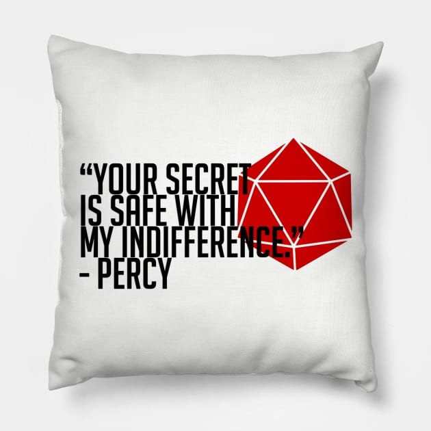 Percy Quote Pillow by galacticshirts