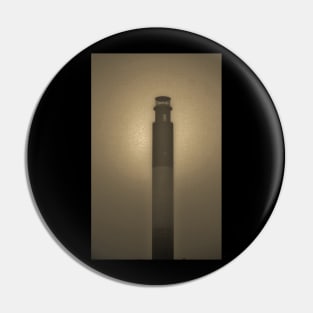 Foggy Lighthouse In Sepia Pin