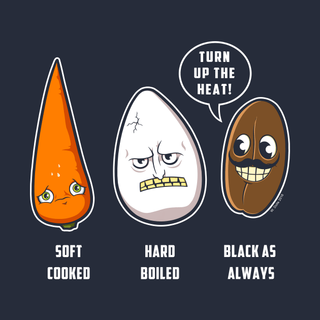 Carrot, Egg & Coffee Bean by wloem