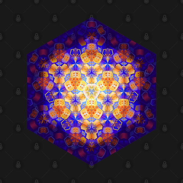 Concentric kaleidoscope pattern by Artist Natalja Cernecka