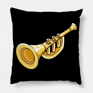 Trumpet Player Pillow