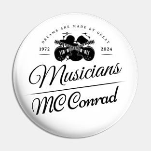MC Conrad 1972 2024 Music D65 Pin