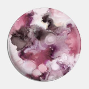 Organic Abstract in shades of plum Pin