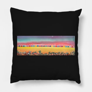 Beach Huts Pillow