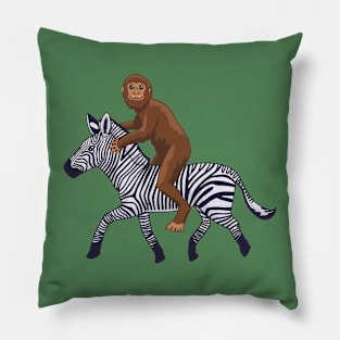 Washington Zebra and Bigfoot Pillow