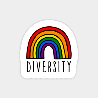 diversity rainbow Magnet