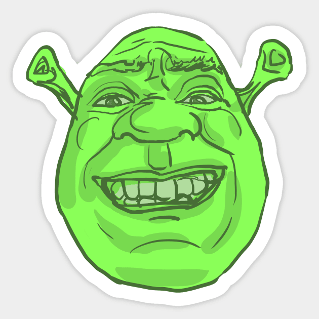 Kiss-Cut Stickers Shrek meme