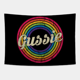 Gussie - Retro Rainbow Faded-Style Tapestry