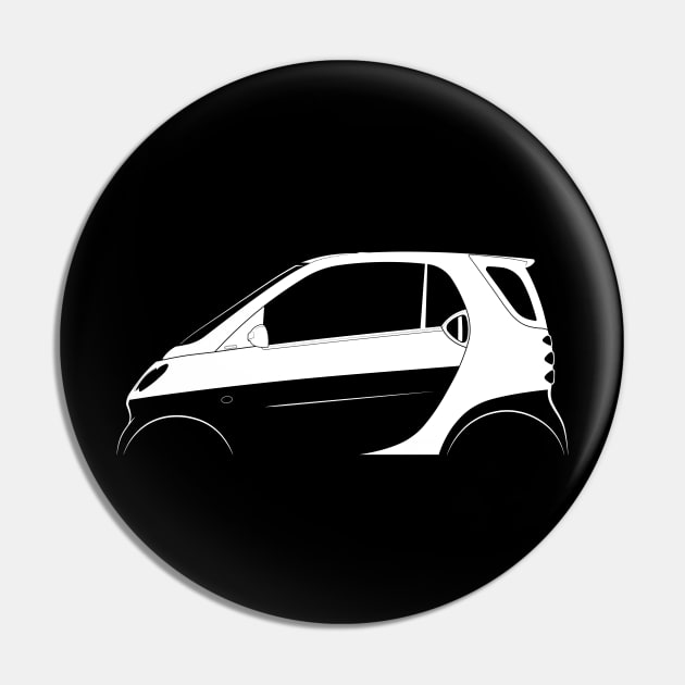 smart fortwo (W450) Silhouette Pin by Car-Silhouettes