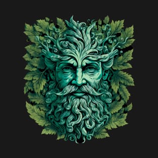 Jack Of The Wood Traditional Pagan Celtic Greenman T-Shirt