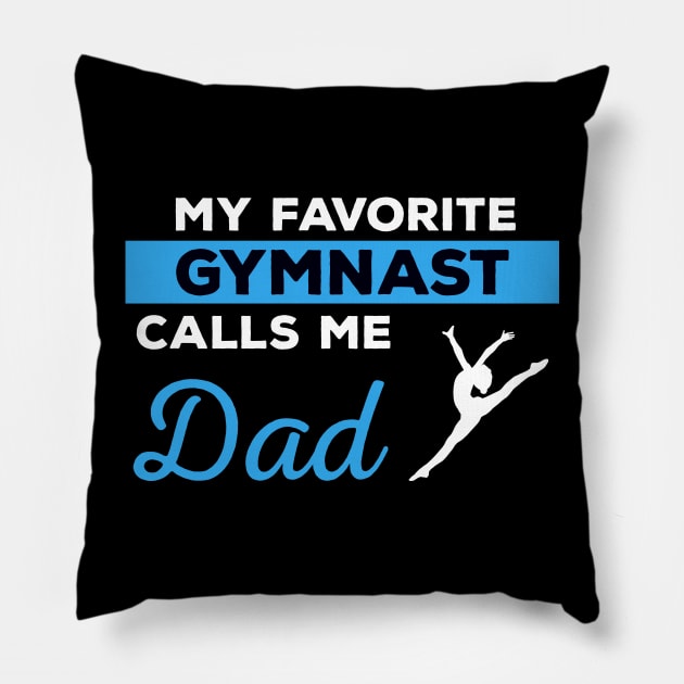 Gymnast Dad Pillow by mikevdv2001