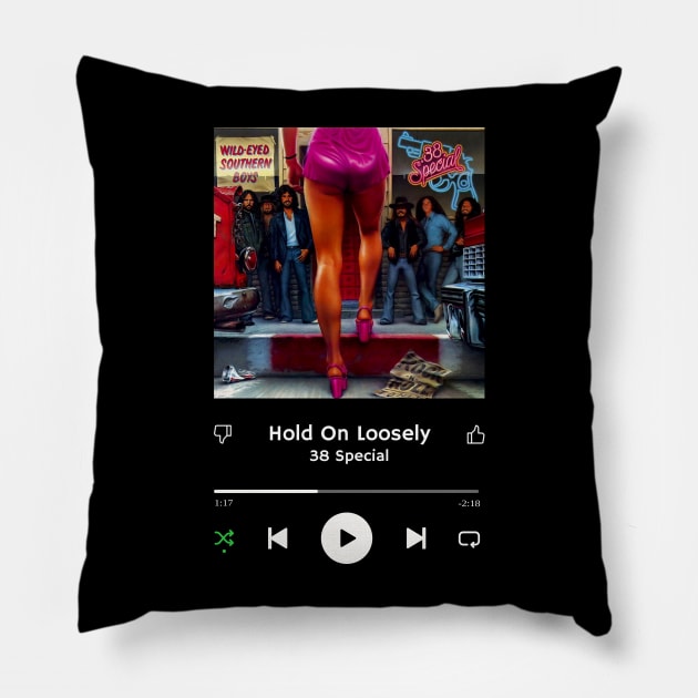 Stereo Music Player - Hold On Loosely Pillow by Stereo Music