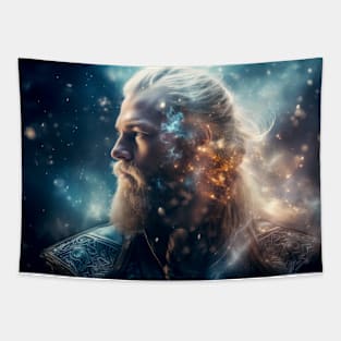 Legend Warrior Fantastic Cosmic Magical Tapestry