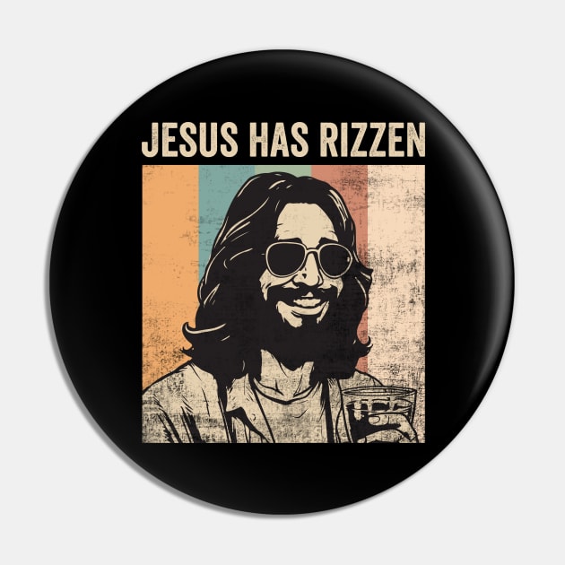 Jesus Has Rizzen Funny Christian Humor He Is Rizzin Pin by Visual Vibes