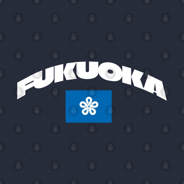 Fukuoka, Japan City Flag by Issho Ni