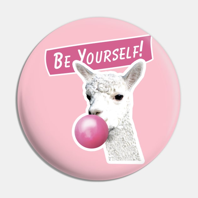 Love Llamas Pin by davidisnoartist