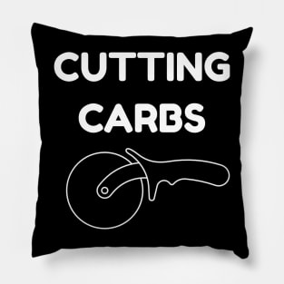 Funny Diet T-Shirt | Cutting Carbs Pizza Cutter Gift Pillow