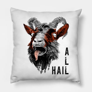 All Hail Satanic Goat Pillow