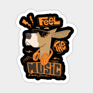 Dog ing Sun Feel Lets Rock The Music Dog Parents Dog And Music s Musician s Magnet