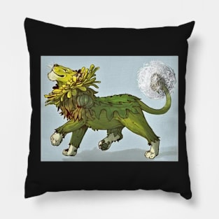 A dandy lion dandelion Pillow