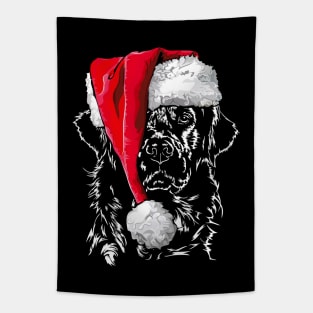 Funny Golden Retriever Santa Christmas dog mom Tapestry