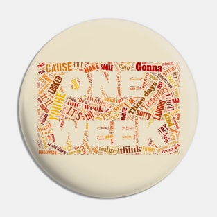 Barenaked Ladies - One Week - Word Cloud Pin