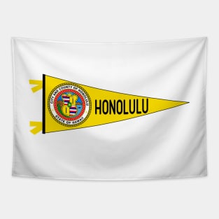 Honolulu Flag Pennant Tapestry