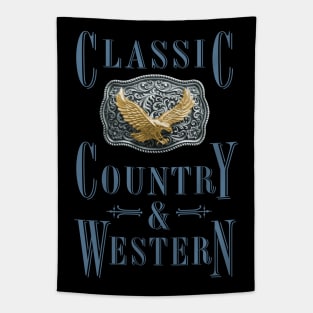 Golden Eagle - Classic Country and Western Belt Buckles Tapestry