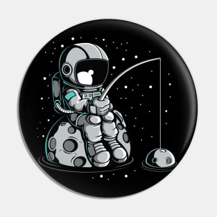 Astronaut Fishing Pin