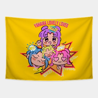 Kawaii  Girls by Yahaira Lovely Loves Tapestry