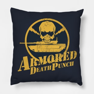 M1 Abrams - Armored Death Punch (distressed) Pillow