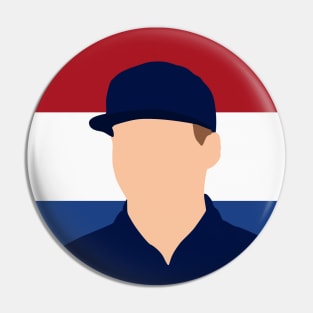 Max Verstappen Face Art - Flag Edition Pin
